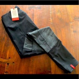 TOPO Designs Block Tight Leggings Black & Grey L